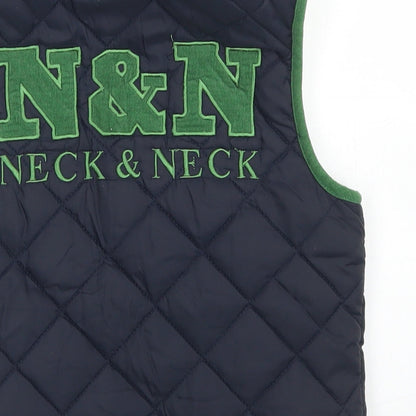 Neck & Neck Boys Blue   Gilet Coat Size S  Zip
