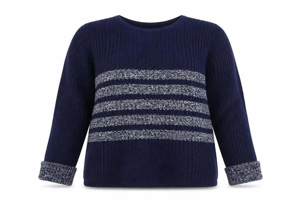 Womens UK Size 12 Papaya Blue Pullover Jumper