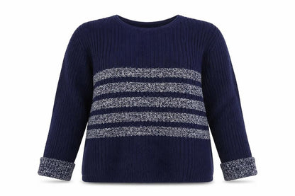 Womens UK Size 12 Papaya Blue Pullover Jumper
