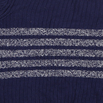 Womens UK Size 12 Papaya Blue Pullover Jumper