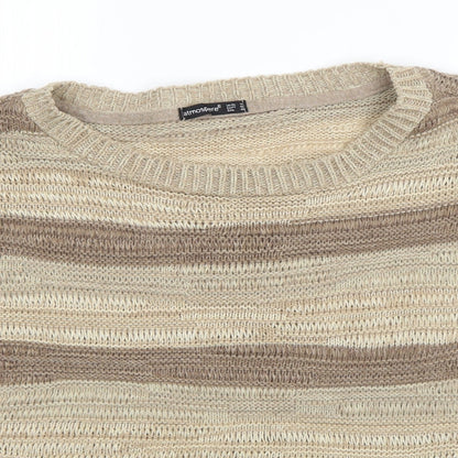 Womens UK Size 14 Atmosphere Brown Pullover Jumper