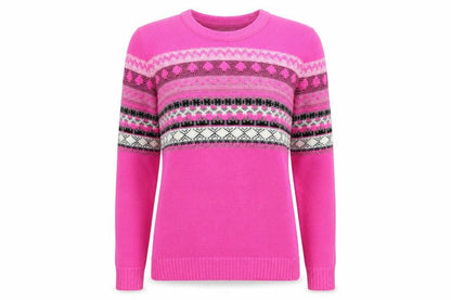 Womens UK Size S Pure & Natural Pink Pullover Jumper