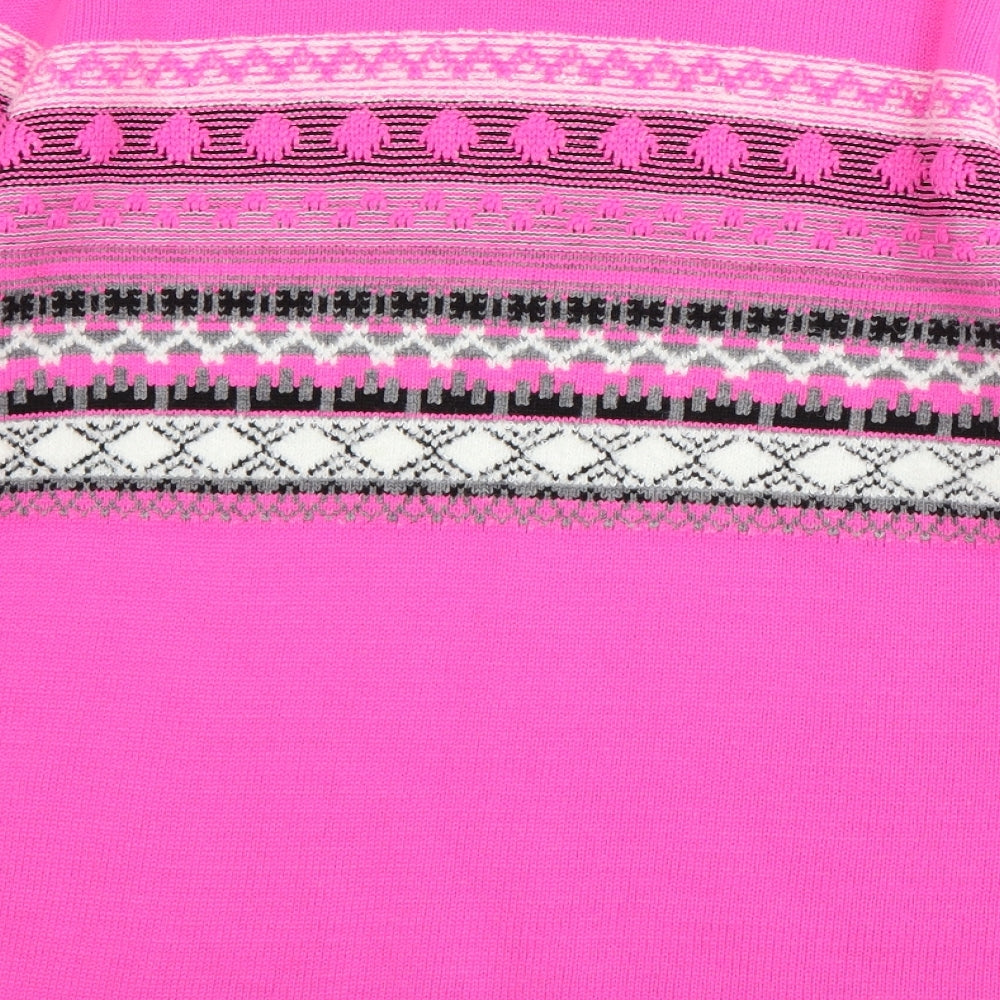 Womens UK Size S Pure & Natural Pink Pullover Jumper