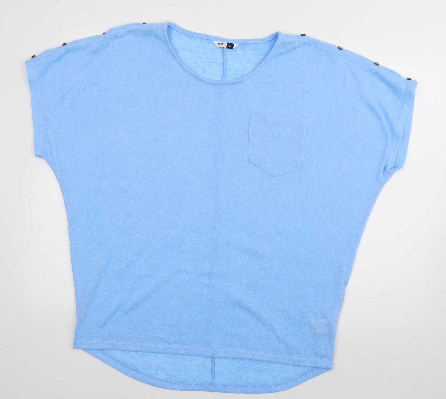 Womens UK Size M PEP & CO Blue Basic T-Shirt