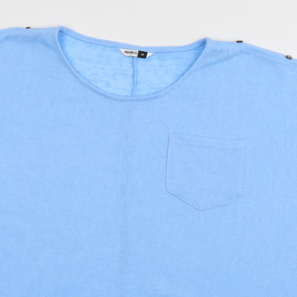 Womens UK Size M PEP & CO Blue Basic T-Shirt