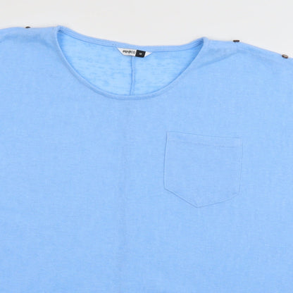 Womens UK Size M PEP & CO Blue Basic T-Shirt