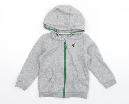 F&F Boys Grey   Jacket  Size 12-18 Months   Zip - Toucan