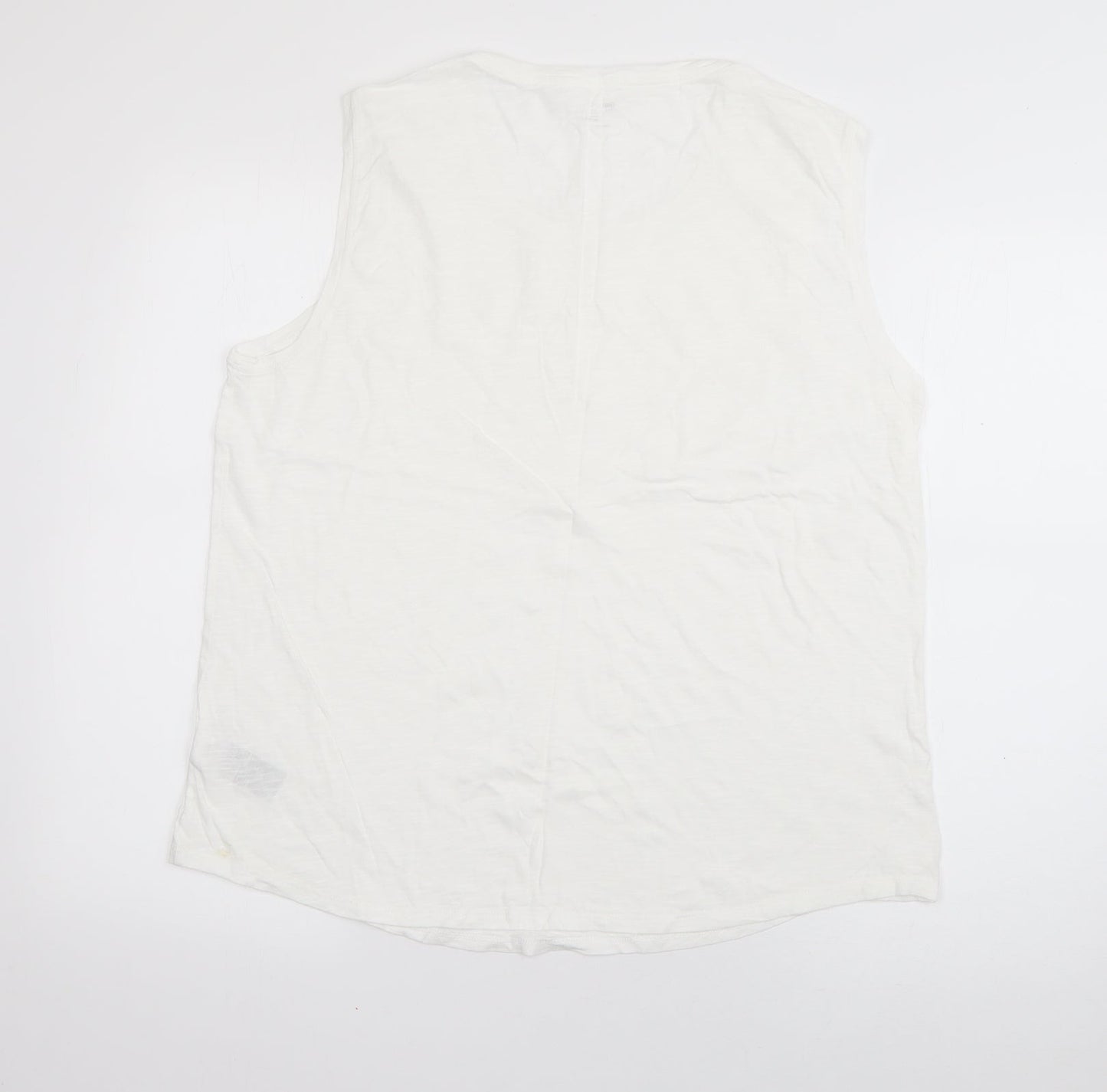 Womens UK Size L Gap White Basic T-Shirt