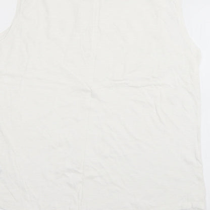 Womens UK Size L Gap White Basic T-Shirt