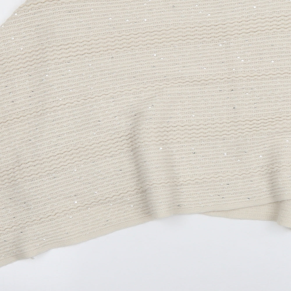 Womens UK Size One Size Matalan Ivory Pullover Jumper
