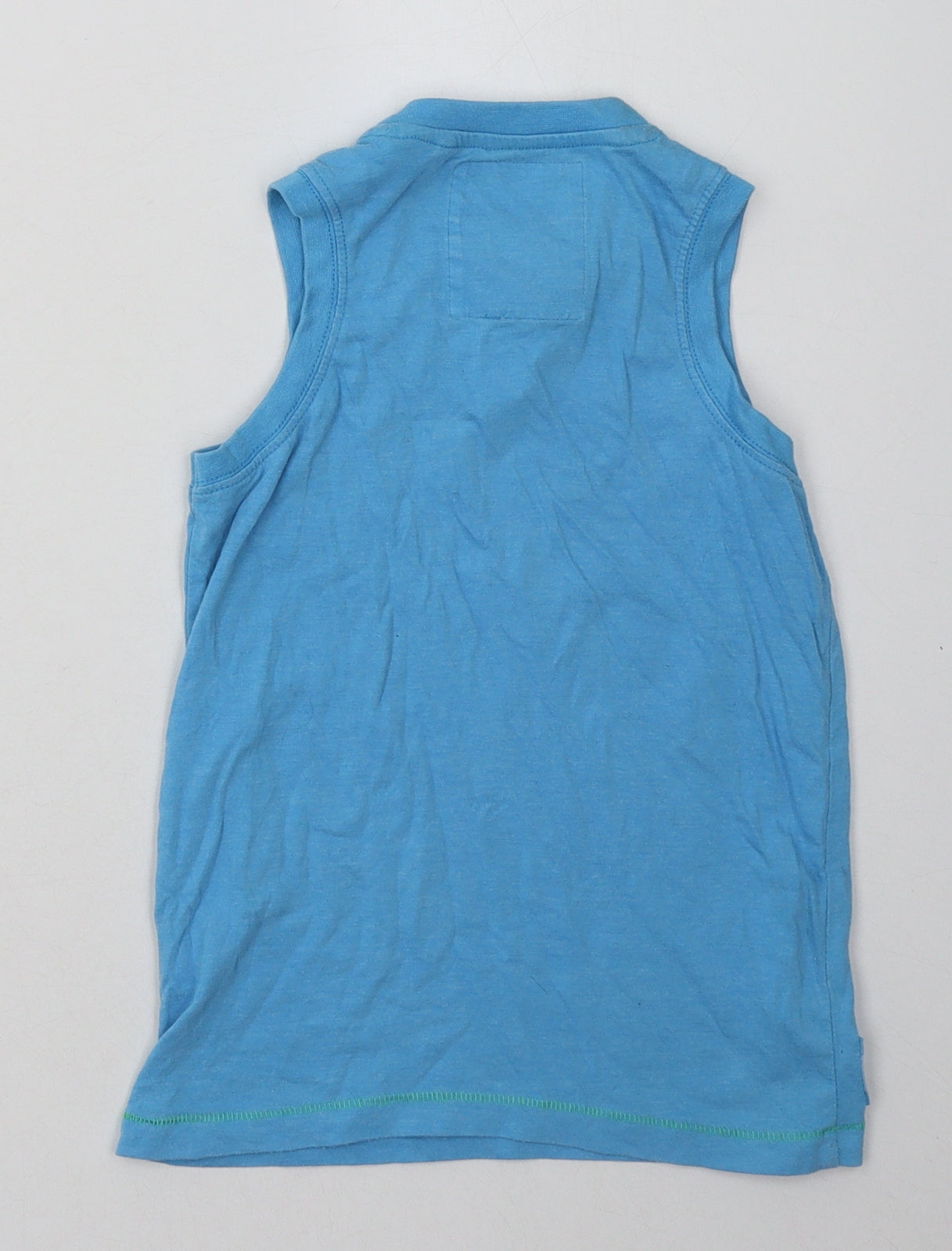 NEXT Girls Blue  Cotton Basic Tank Size 5 Years Crew Neck Pullover
