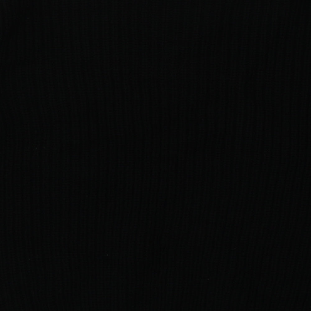 Boohoo Womens Black  Acrylic Pullover Sweatshirt Size 14  Pullover