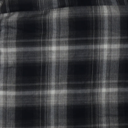 Primark Womens Grey Check Polyester Basic Button-Up Size 6 Collared