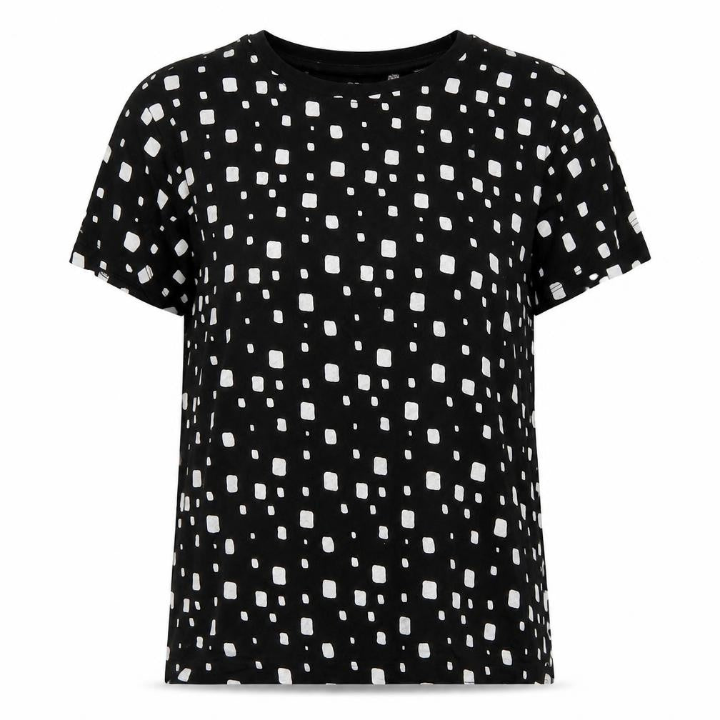Womens UK Size 4 Primark Black Basic T-Shirt