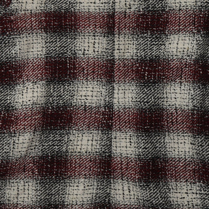 ASOS Womens Red V-Neck Check Acrylic Cardigan Jumper Size 8