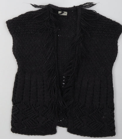 NEXT Girls Grey V-Neck Argyle/Diamond Acrylic Cardigan Jumper Size 5-6 Years  Pullover
