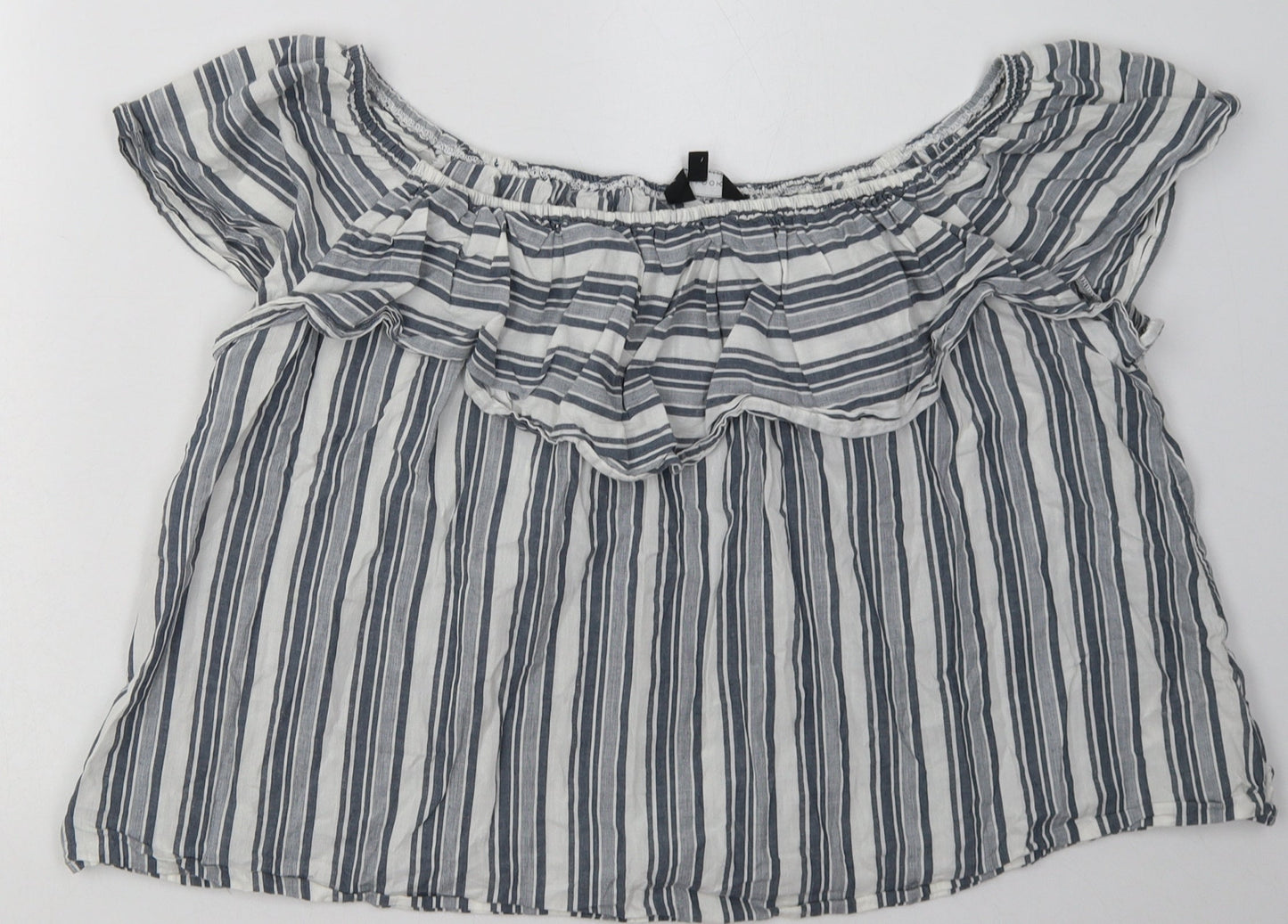 Womens UK Size 16 New Look Grey Basic Blouse