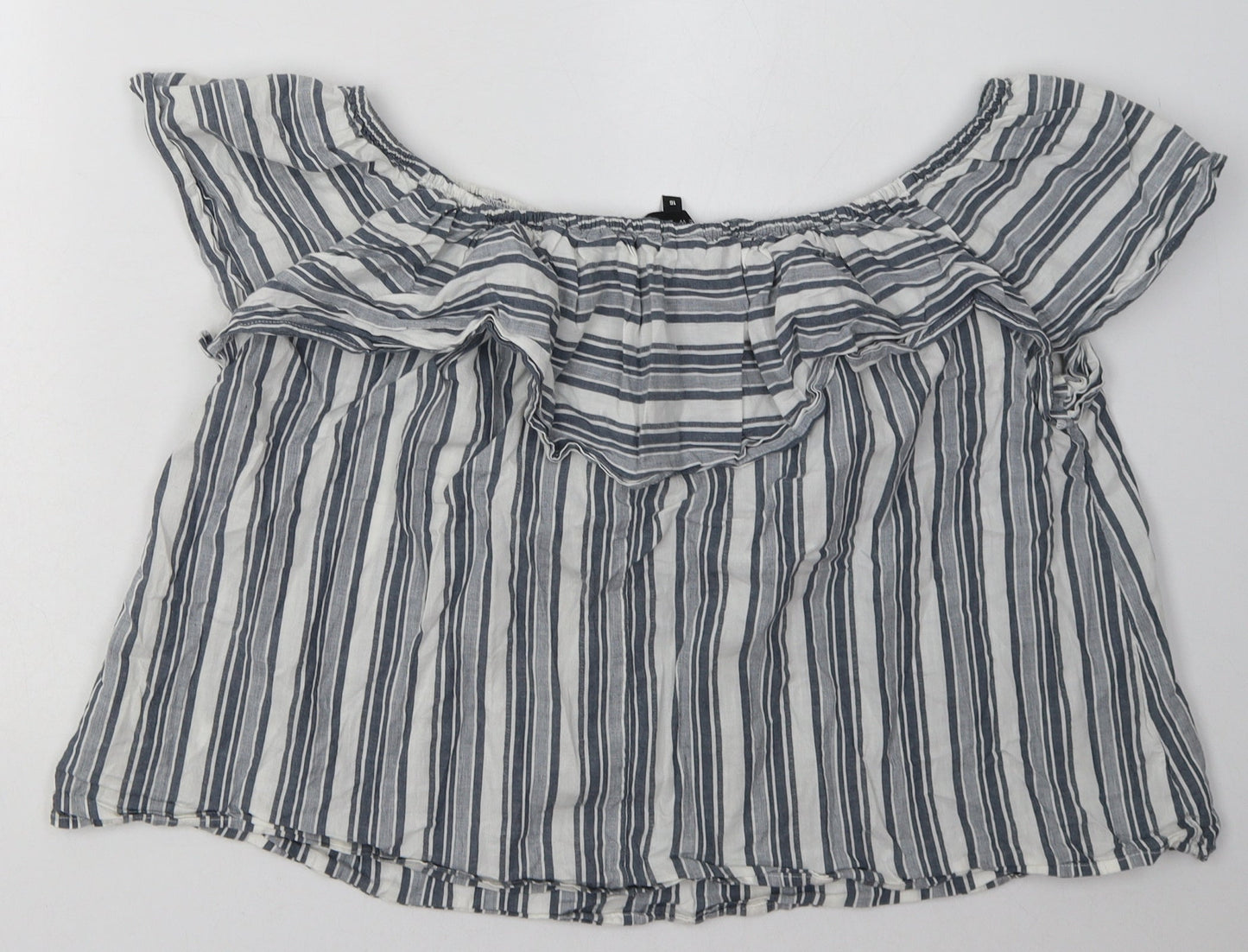 Womens UK Size 16 New Look Grey Basic Blouse