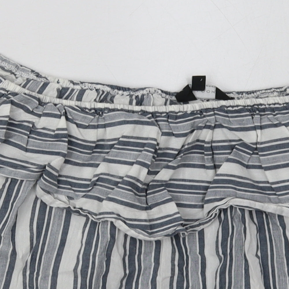 Womens UK Size 16 New Look Grey Basic Blouse