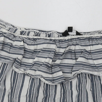 Womens UK Size 16 New Look Grey Basic Blouse