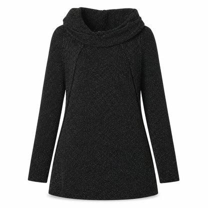 QED London Womens Black  Polyester A-Line  Size S  Roll Neck Pullover