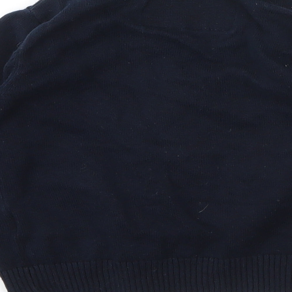 Primark Girls Blue Round Neck  Cotton Cardigan Jumper Size 2 Years  Button