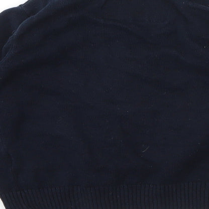 Primark Girls Blue Round Neck  Cotton Cardigan Jumper Size 2 Years  Button