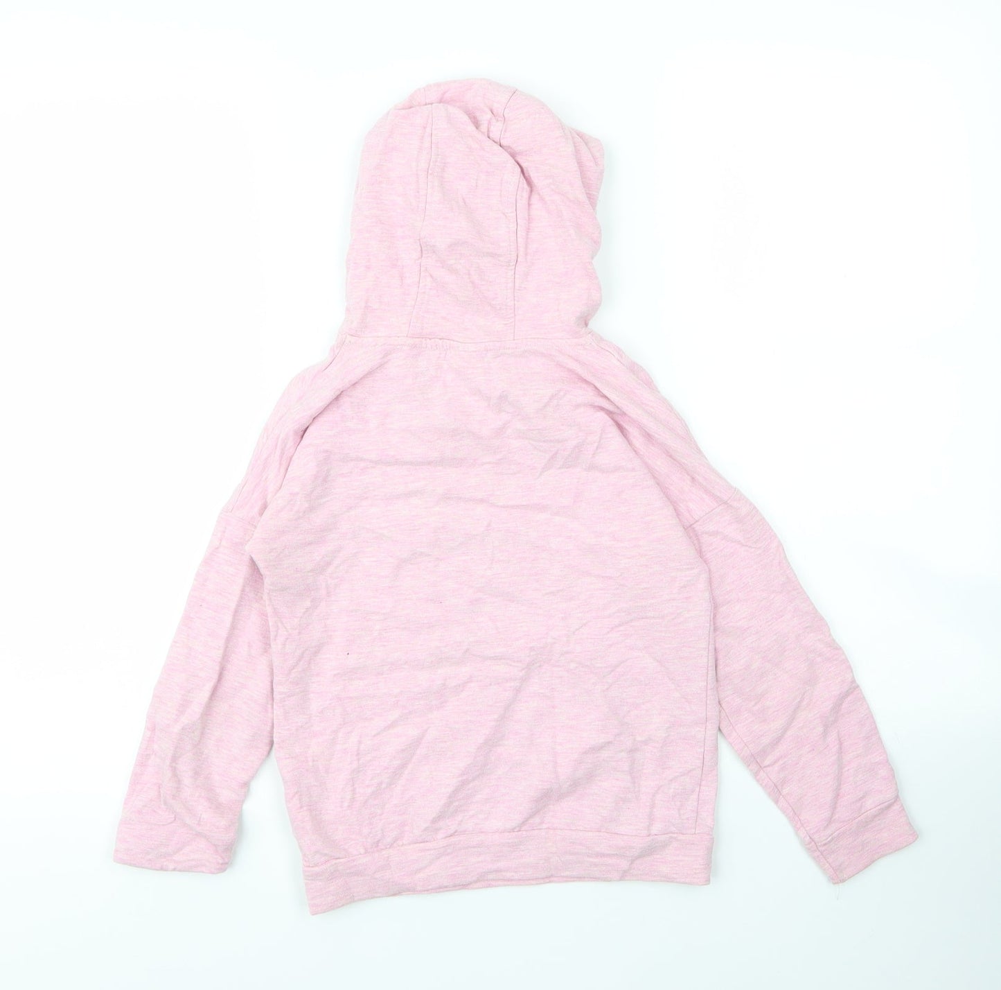 F&F Girls Pink  Cotton Pullover Hoodie Size 7 Years   - Unicorn