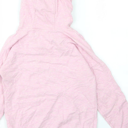 F&F Girls Pink  Cotton Pullover Hoodie Size 7 Years   - Unicorn
