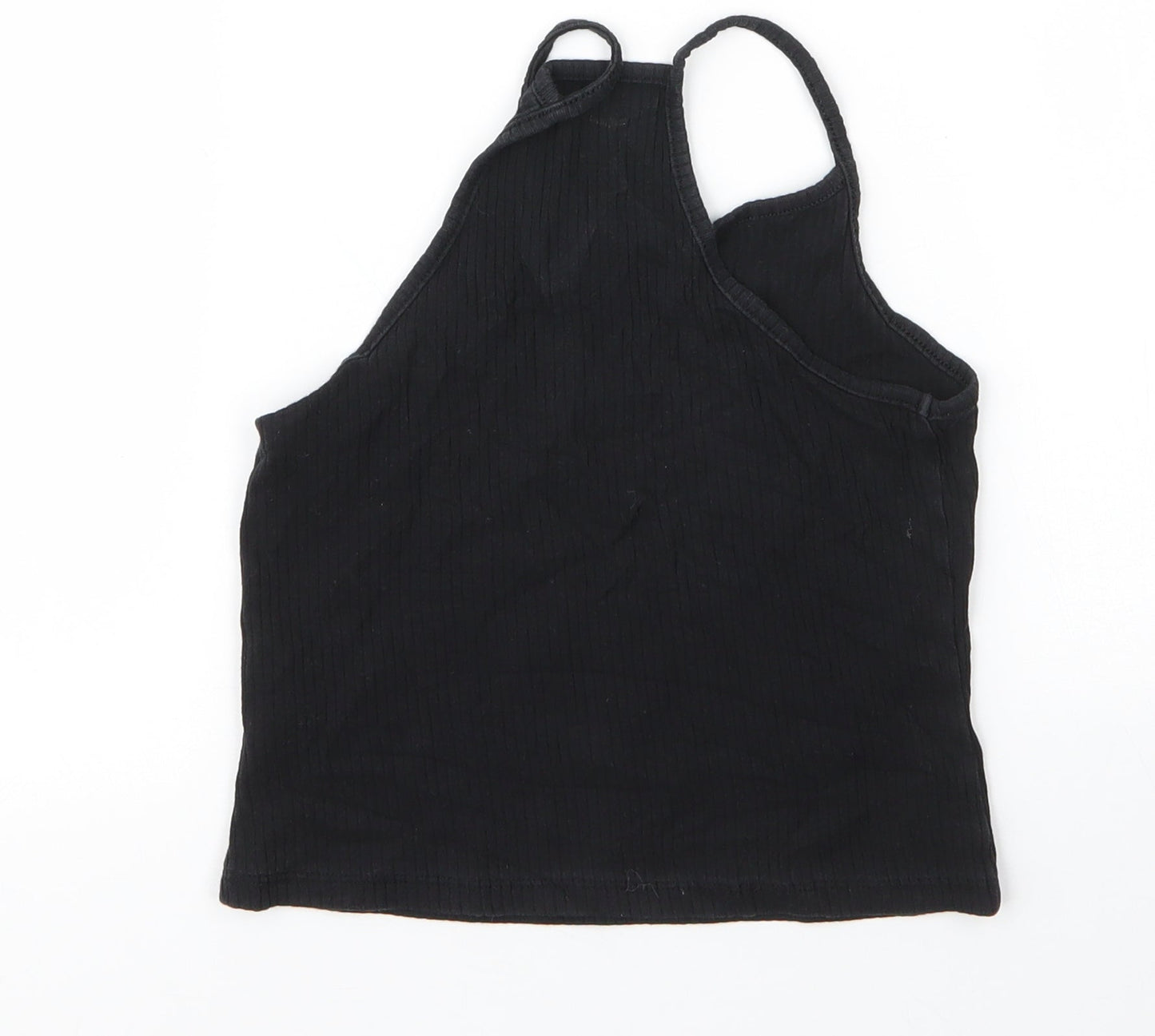 H&M Girls Black  Cotton Camisole Tank Size 11 Years Round Neck