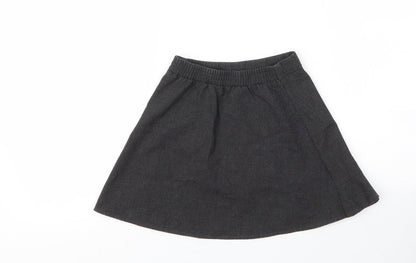 George Girls Grey  Viscose A-Line Skirt Size 4 Years  Regular