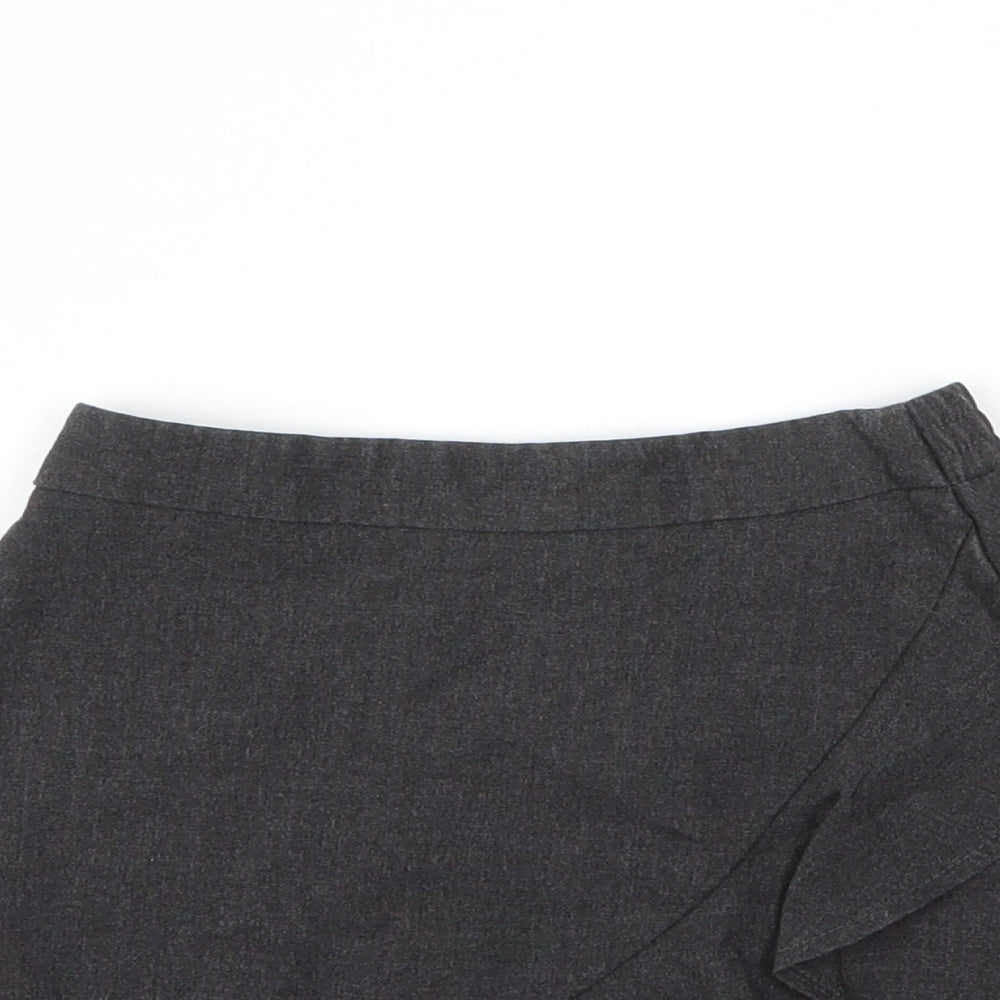 George Girls Grey  Viscose A-Line Skirt Size 4 Years  Regular