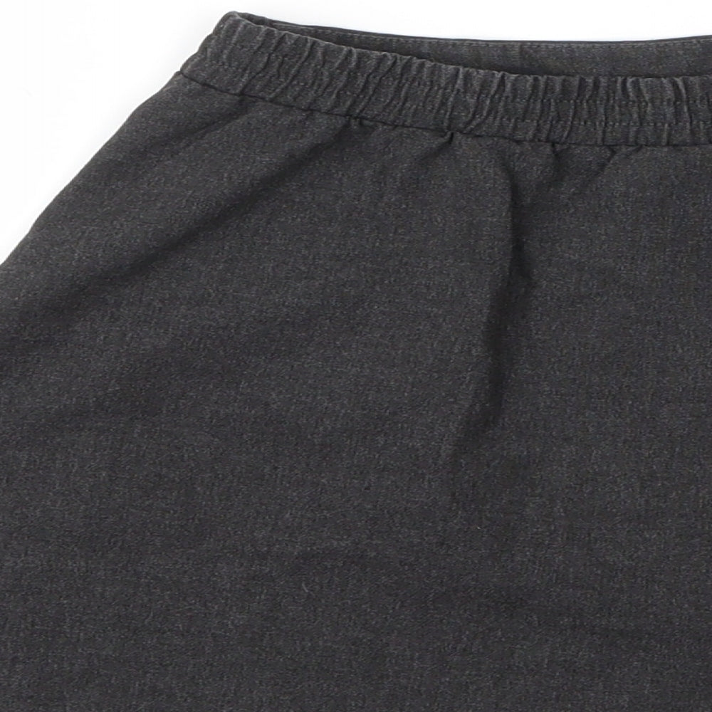George Girls Grey  Viscose A-Line Skirt Size 4 Years  Regular