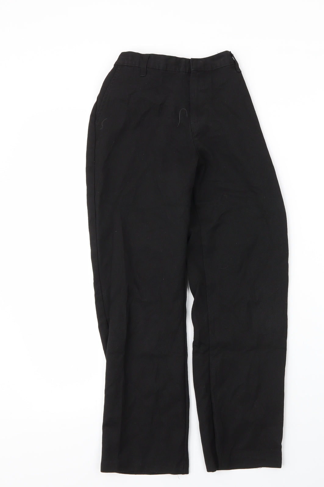 George Boys Black  Viscose Capri Trousers Size 9 Months L24 in Regular Zip