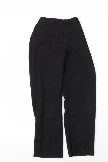 George Boys Black  Viscose Capri Trousers Size 9 Months L24 in Regular Zip