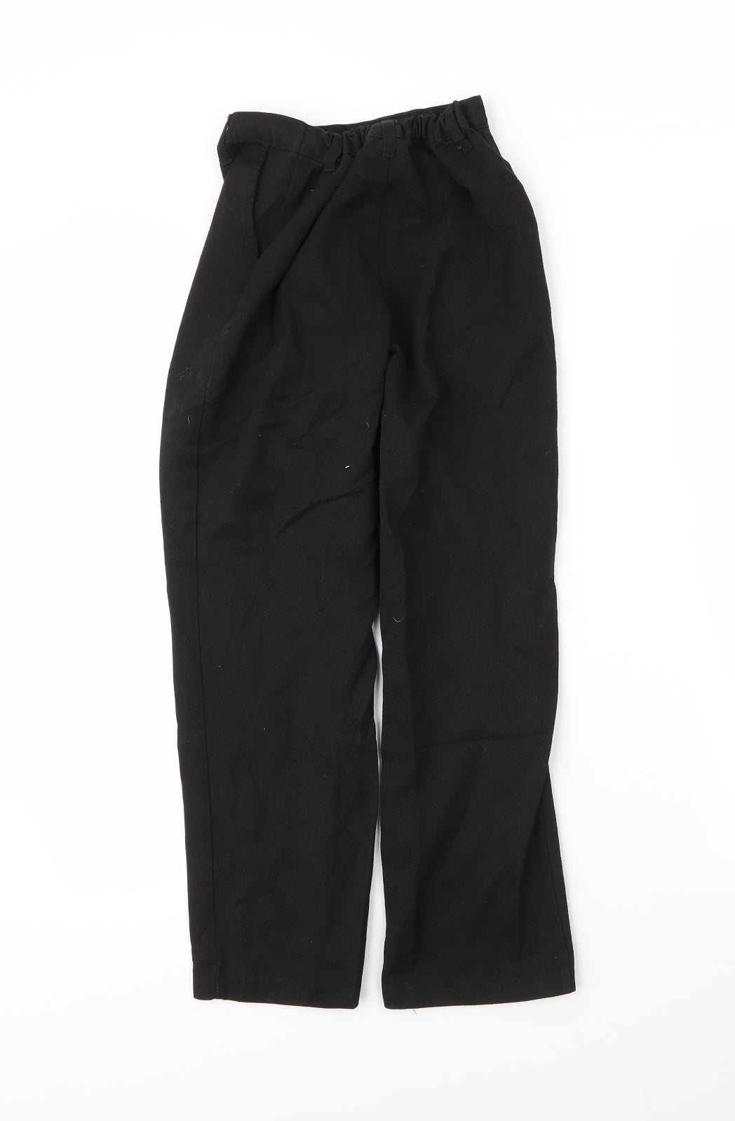 George Boys Black  Viscose Capri Trousers Size 9 Months L24 in Regular Zip