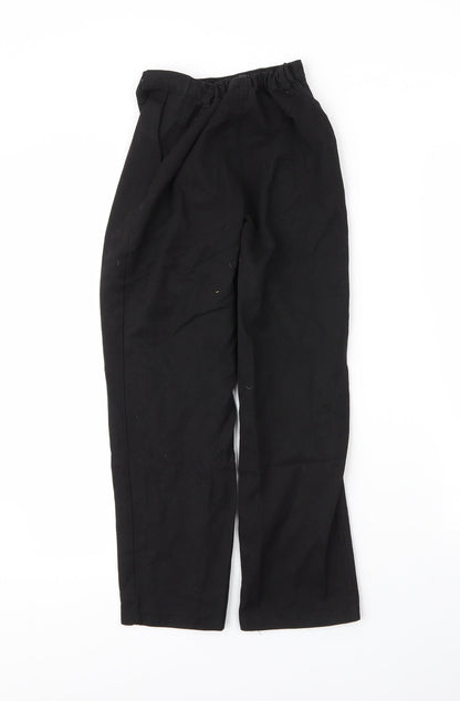 George Boys Black  Viscose Capri Trousers Size 9 Months L24 in Regular Zip