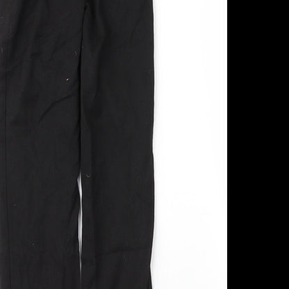 George Boys Black  Viscose Capri Trousers Size 9 Months L24 in Regular Zip