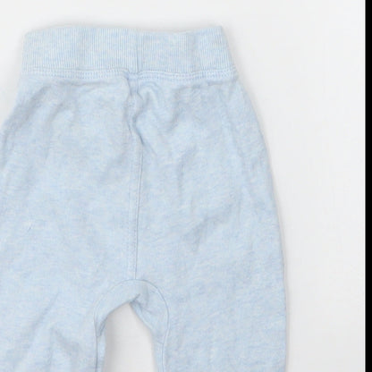 George Boys Blue  Cotton Capri Leggings Size 6-9 Months