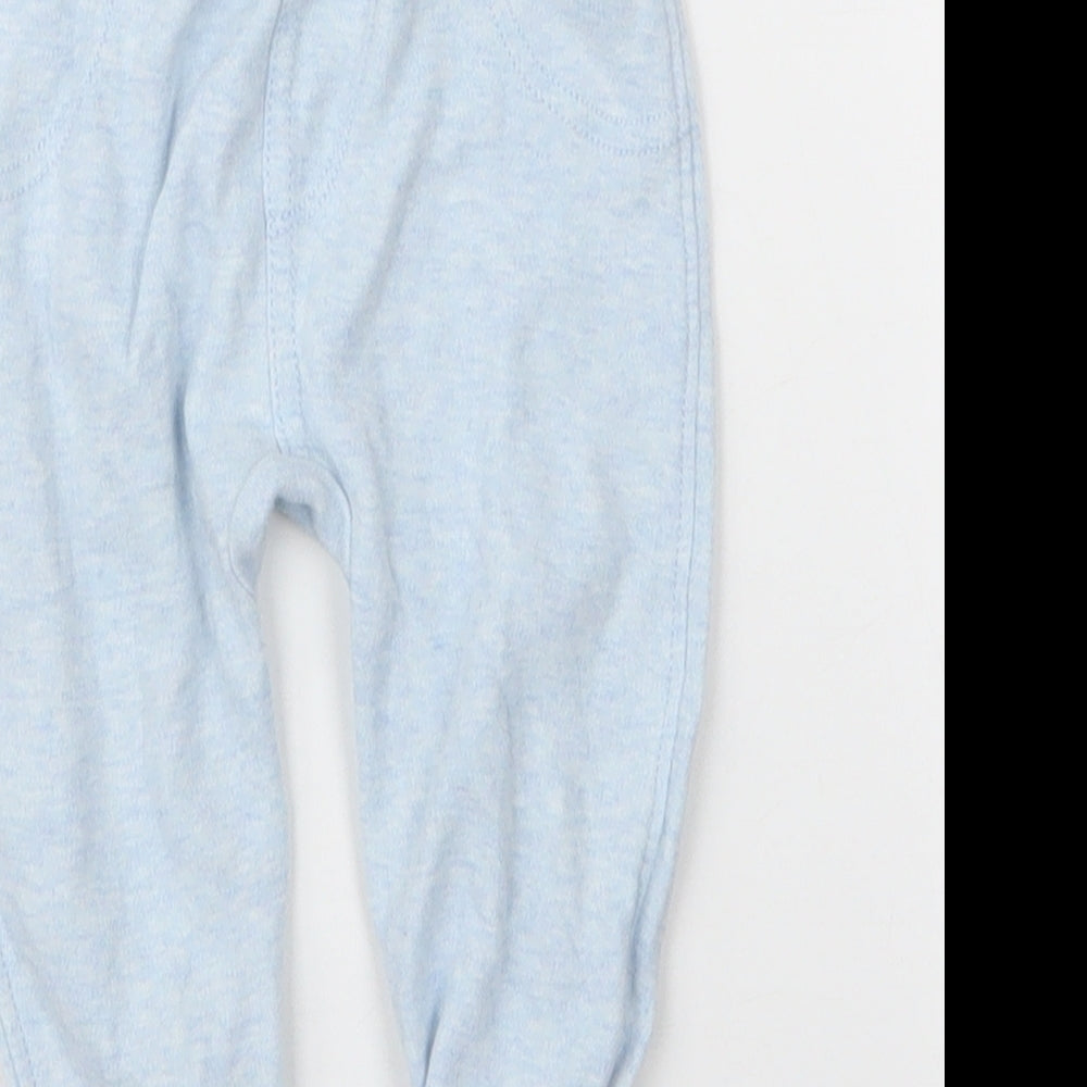 George Boys Blue  Cotton Capri Leggings Size 6-9 Months