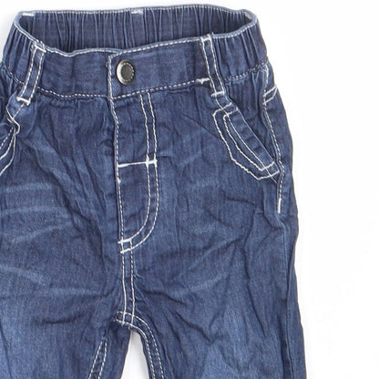 George Boys Blue  Cotton Capri Jeans Size 3-6 Months