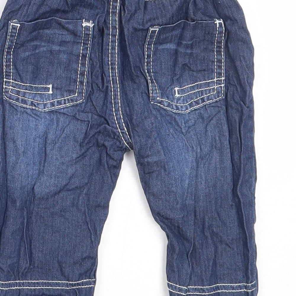 George Boys Blue  Cotton Capri Jeans Size 3-6 Months