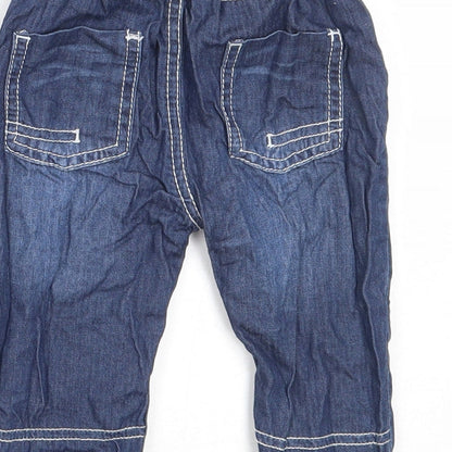 George Boys Blue  Cotton Capri Jeans Size 3-6 Months