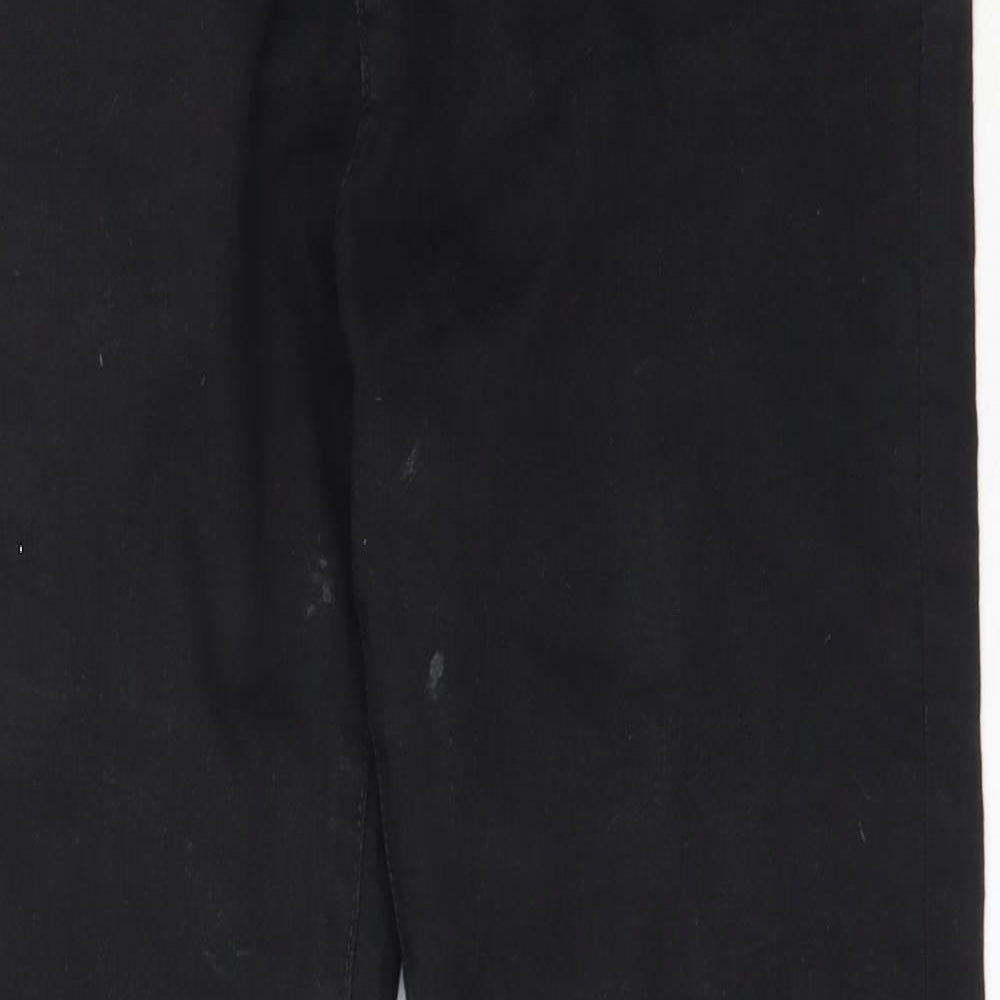Peacocks Womens Black  Cotton Skinny Jeans Size 12 L28 in Regular