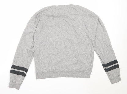 H&M Womens Grey  Cotton Pullover Sweatshirt Size S