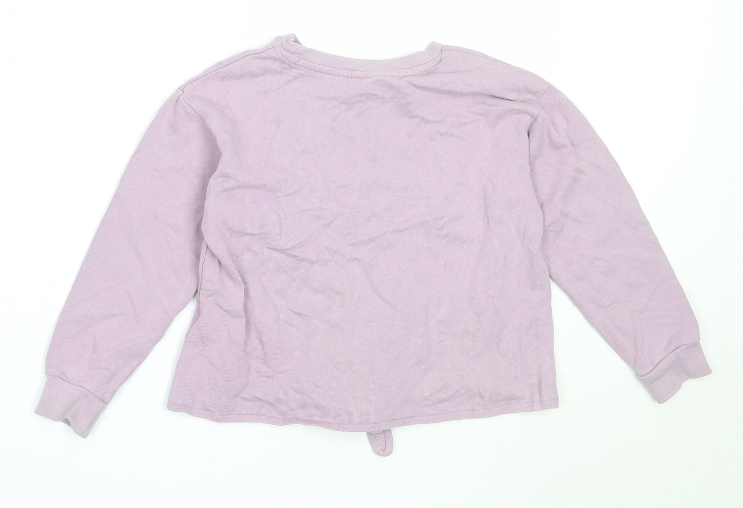 H&M Girls Purple  Cotton Pullover Sweatshirt Size 5-6 Years