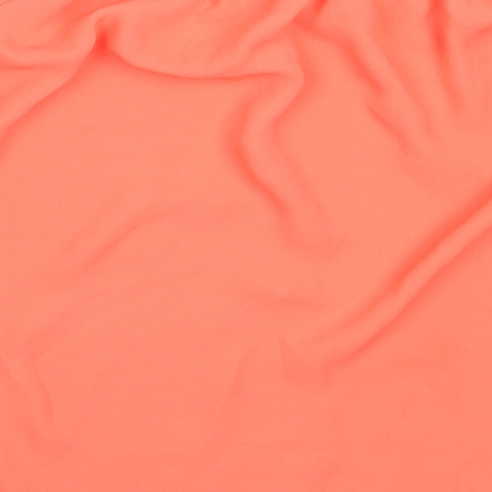 Womens UK Size 8 Peacocks Orange Basic Blouse