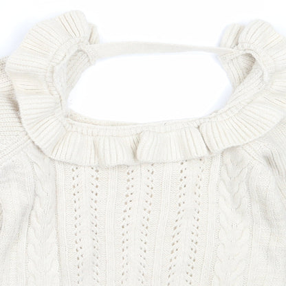 Womens UK Size 6 Miss Selfridge Beige Pullover Jumper