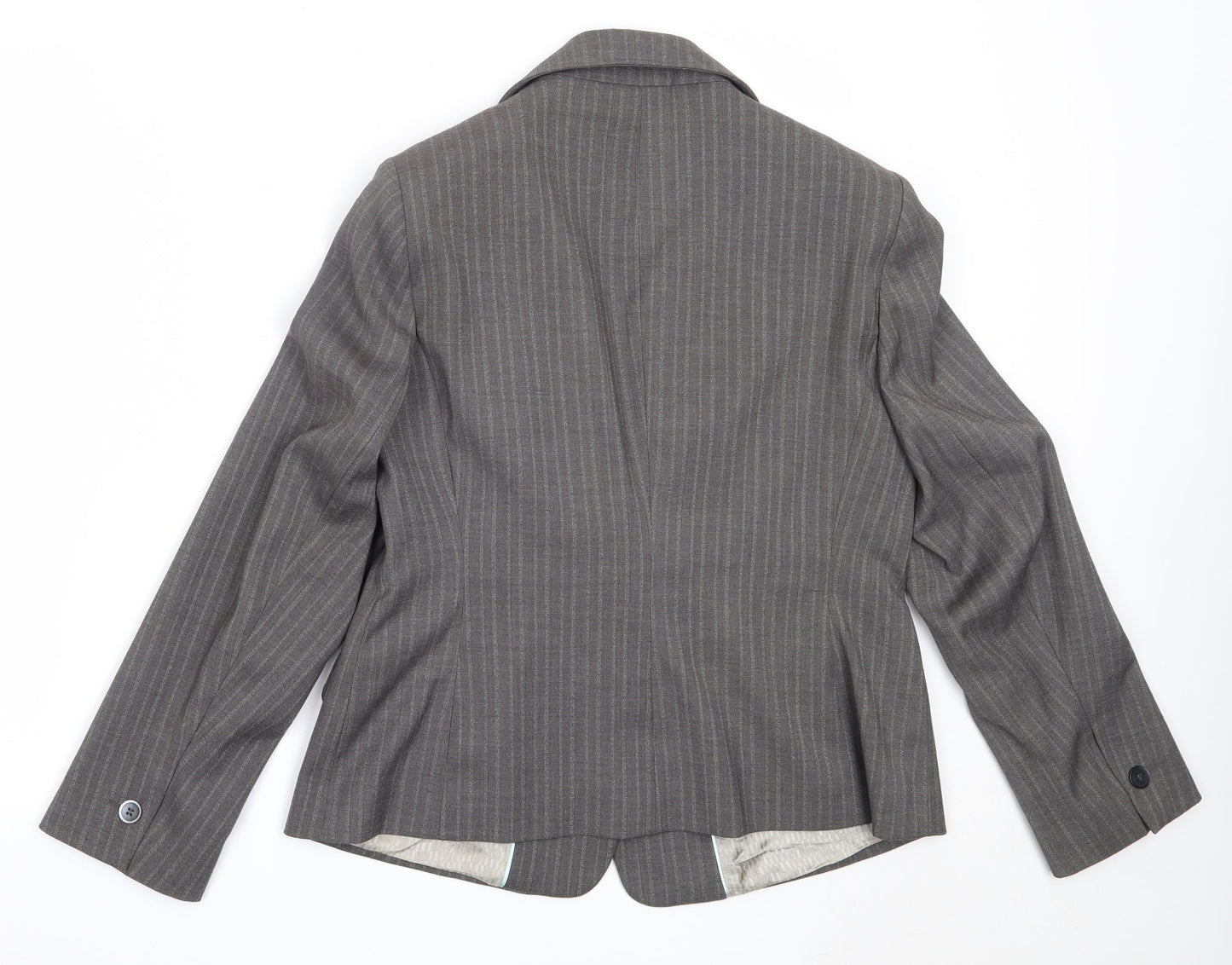 Debenhams Womens Grey  Polyester Jacket Blazer Size 14