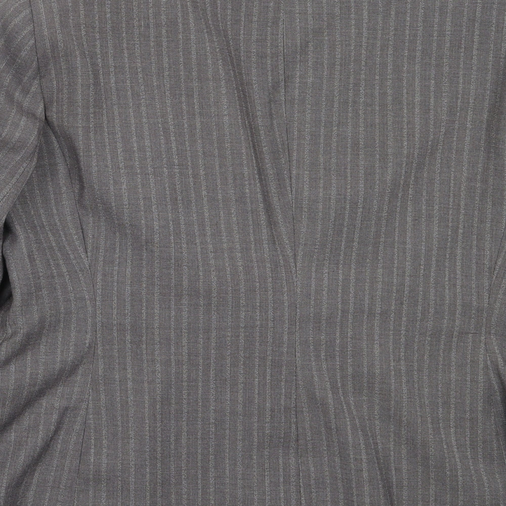 Debenhams Womens Grey  Polyester Jacket Blazer Size 14